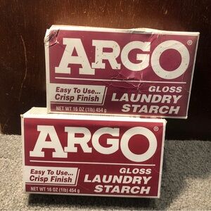 X2 ARGO Gloss Laundry Starch Red, Removes Greasy Spots 16oz